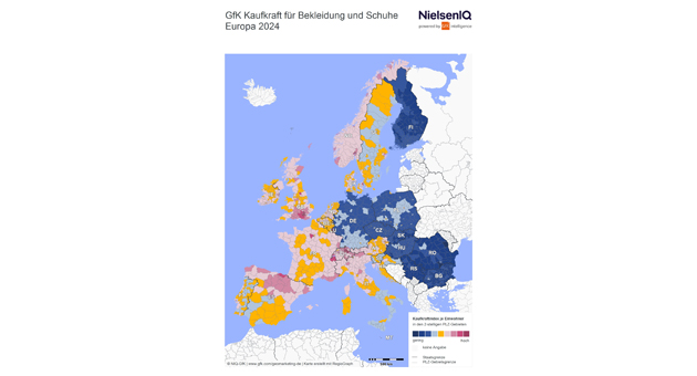 Bundesbürger:innen geben weniger für Bekleidung aus als andere Europäer:innen - Quelle: NIQ-GfK